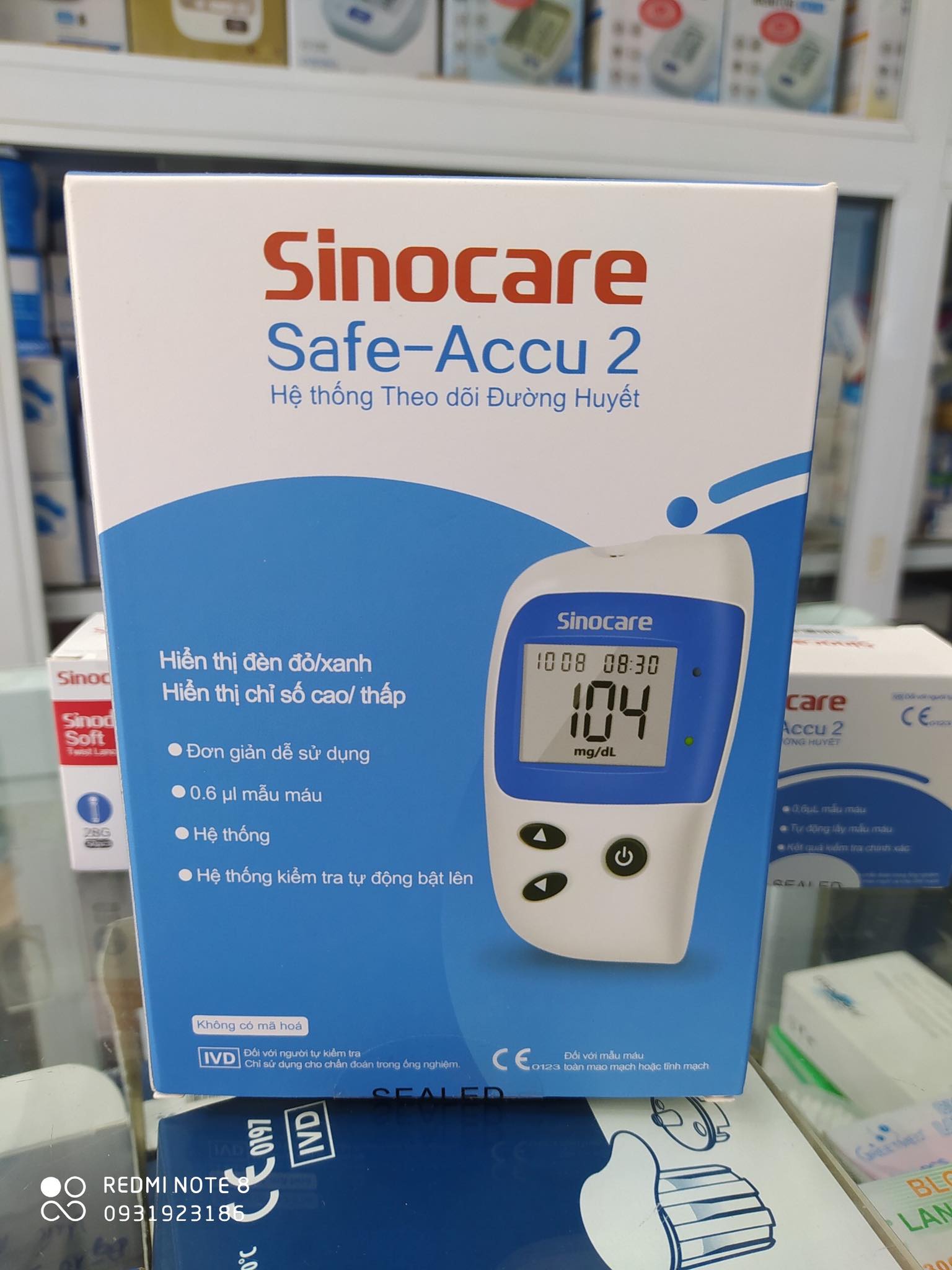 Máy đo đường huyết Safe - Accu 2
