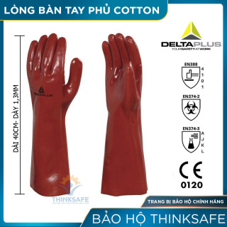 Găng tay chống hóa chất Deltaplus BASF PVCC400 bao tay chống xăng dầu thumbnail
