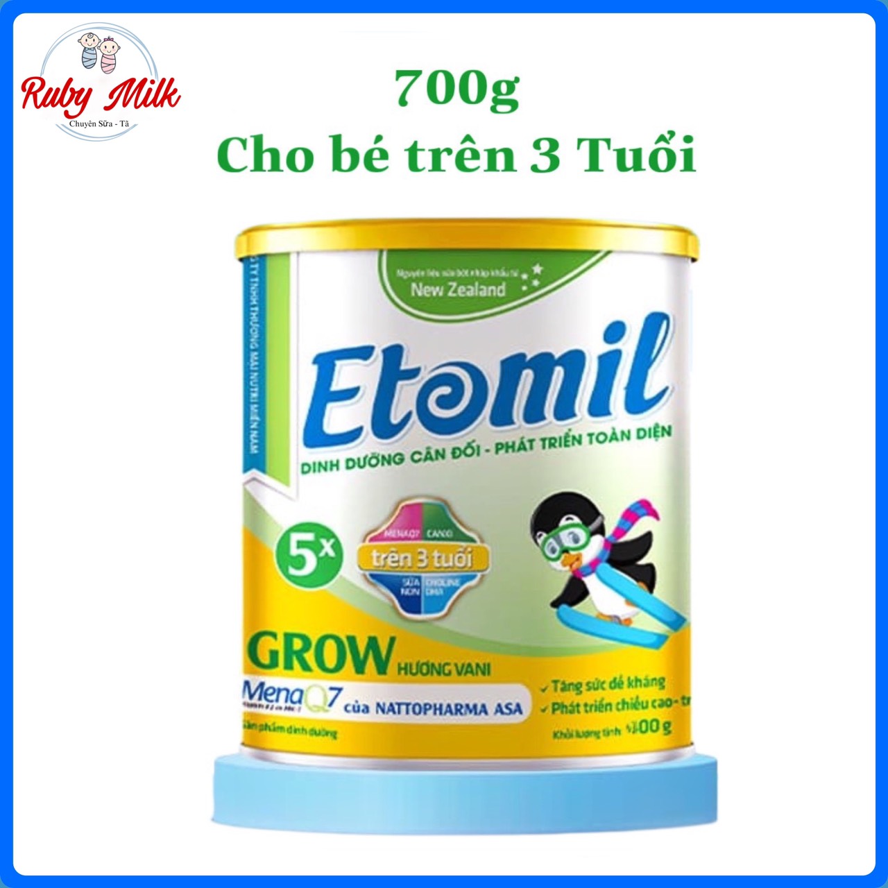 [Date 7.2025] SỮA BỘT ETOMIL 5X GROW LON 700G