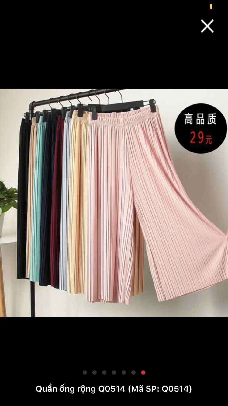 Quần lửng dập ly Hàn Quốc