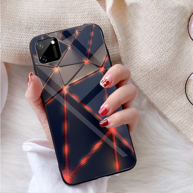 Ốp Lưng REALME C11,C11 2021 C21Y, C20, C25Y Mặt kính gương sáng bóng cao cấp