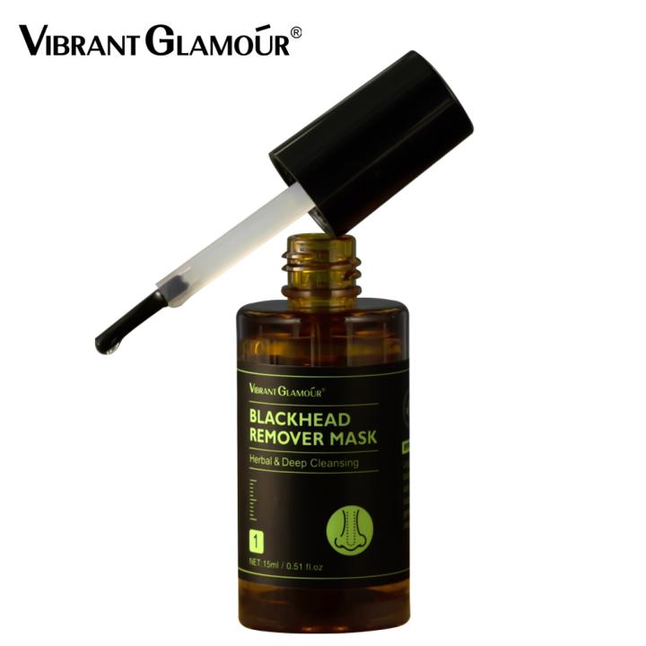 VIBRANT GLAMOUR Serum Lột Mụn Đầu Đen Làm Sạch Sâu Da Se Khít Lỗ Chân Lông 15ml