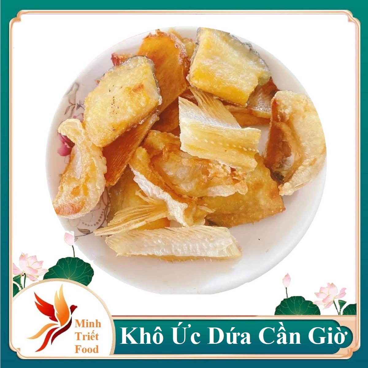 KHÔ ỨC CÁ DỨA CẦN GIỜ 1 kg Ức, Mỡ Cá (Bụng cá) Dứa Siêu Béo Ngon Ngây Ngất