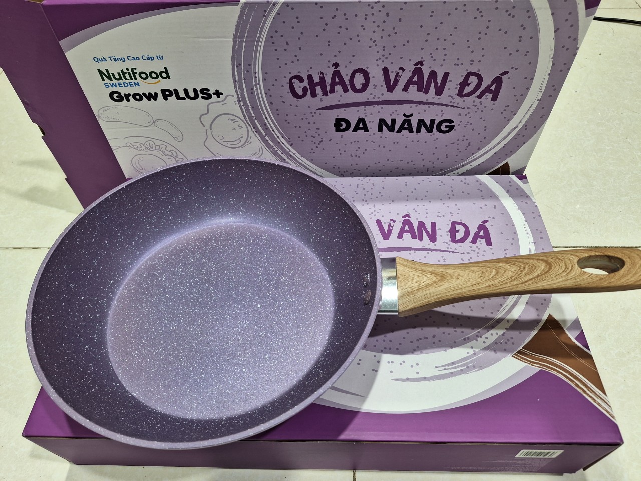 Chảo sâu vân đá đa năng 26cm