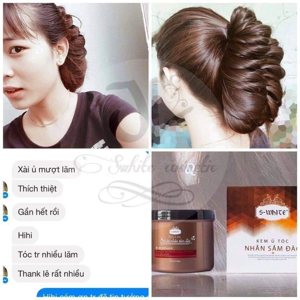 Ủ tóc nhân sâm đào Swhite 500g