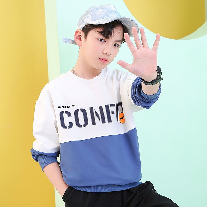 Bộ quần áo thu đông dài tay bé trai "CONFIND" 14-45kg, Đồ bộ cho bé 4-14 tuổi. Chất nỉ da cá. Hàng may kỹ. HB44