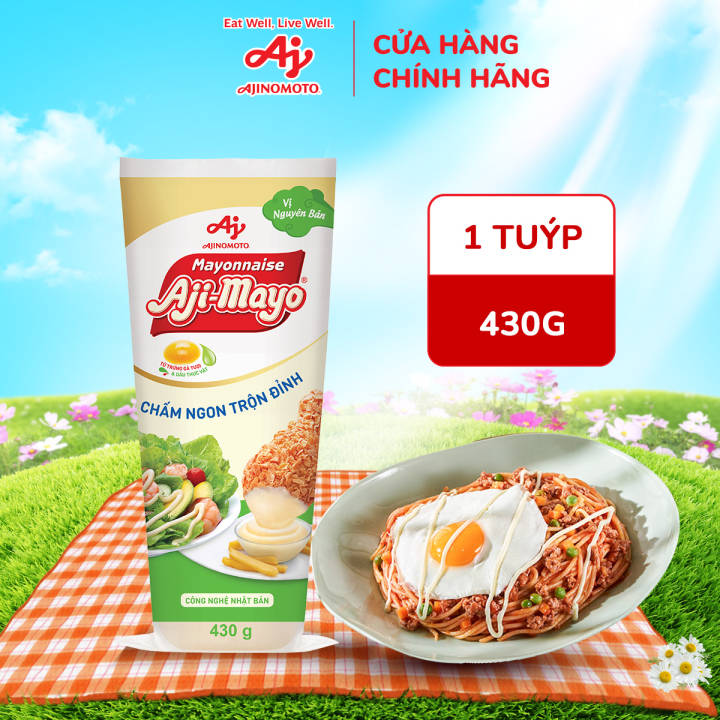 Xốt Mayonnaise Aji-mayo® Vị Nguyên Bản 430g/Tuýp