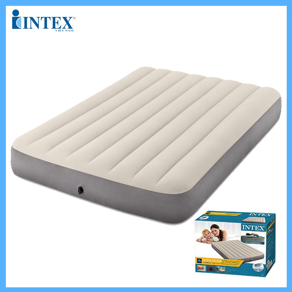 Đệm hơi đôi công nghệ mới CHÍNH HÃNG INTEX rộng 1m37, dài 1m91