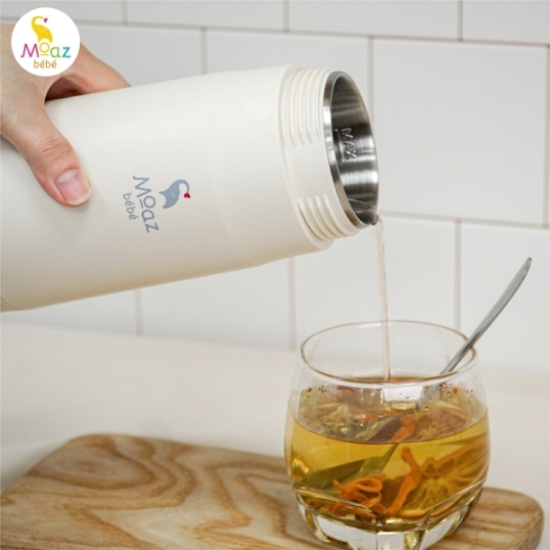 (Đơn 29K Freeship 15K) Bình đun nước pha sữa di động MB058 Moaz BéBé MB - 058 NAM1