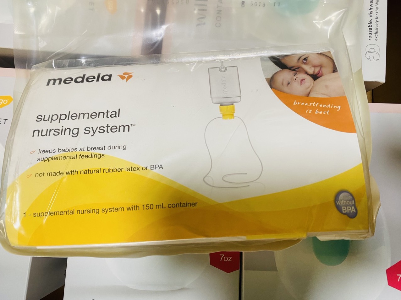 Bộ câu sữa Medela (Medela supplemental nursing system) 80ml