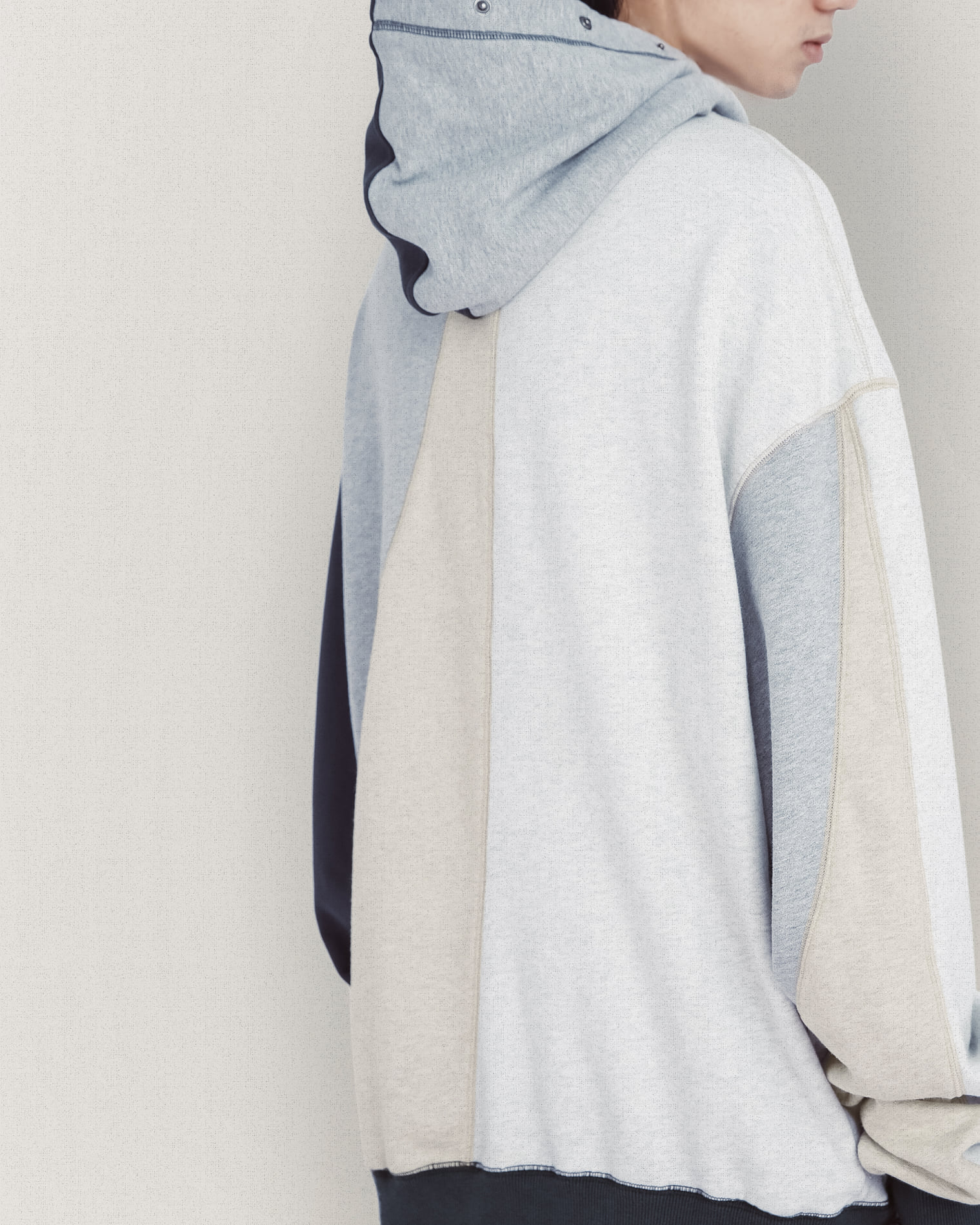 MULTICOLOR PANELED HOODIE