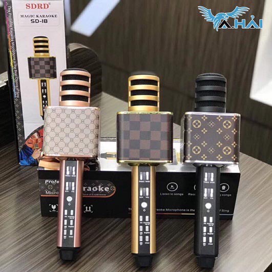 MICRO KARAOKE SD-18 ÂM THANH MẠNH MẼ
