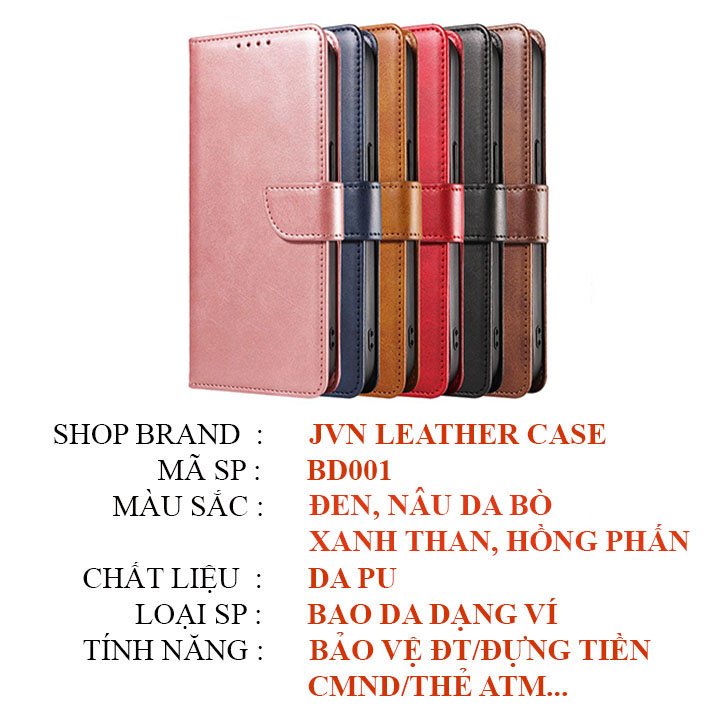 Bao da Samsung Note 10, Note 10 Plus, Note 10 Lite, S10 Lite, S10 Plus, Note 20, Note 20 Ultra dạng ví có nút cài