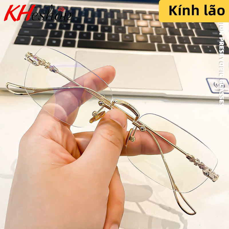 Kính Viễn Thị Kính lão - đọc báo cho người Trung Niên Kính làng không gọng có độ phân giải cao sắc nét rõ chữ kiểu dáng thanh lịch đẹp mã Y2103 - kheshop