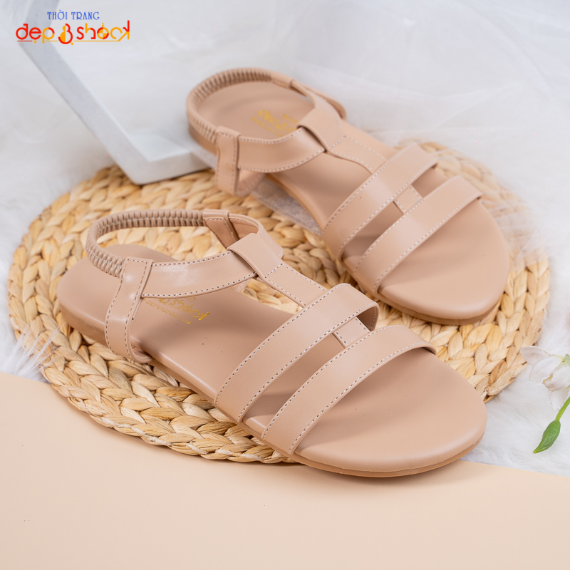 Sandal nữ quai ngang hậu thun big size Ms 355