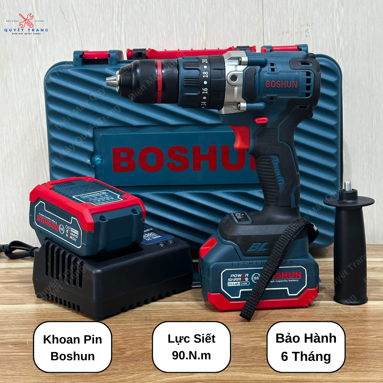 Máy drill battery cầm hand đầu kẹp mũi drill 13mm 3 chức power drill not chổi charcoal foot pin phổ pine Makita
