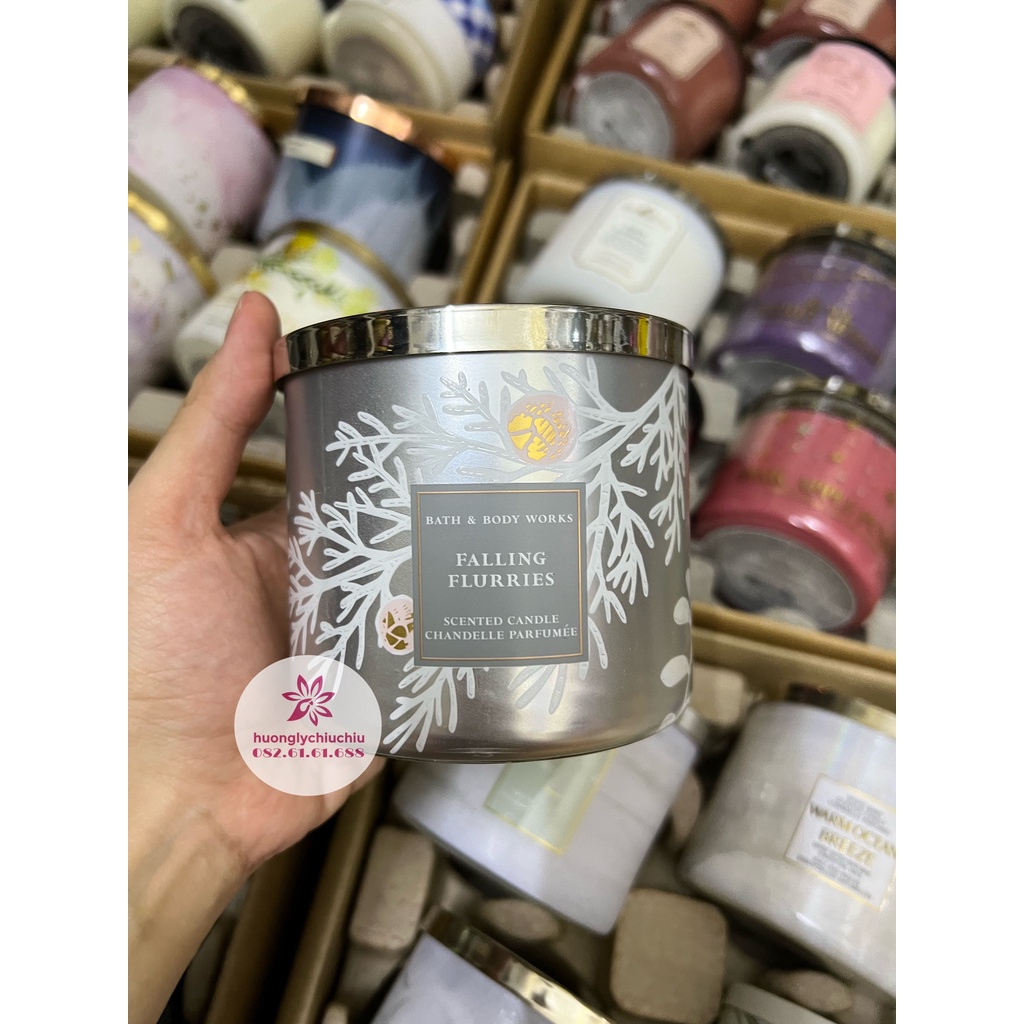 Nến thơm Bath and Body works 3 bấc 411g mẫu mới