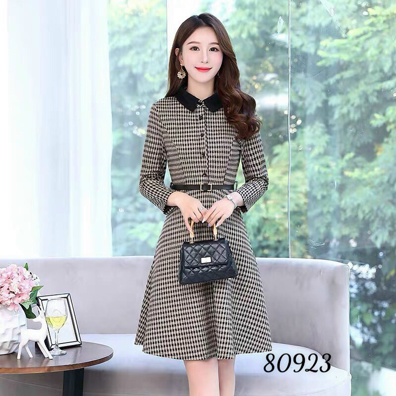 ĐẦM CARO THỜI TRANG THU ĐÔNG SIÊU XINH THỜI TRANG NAM LEE