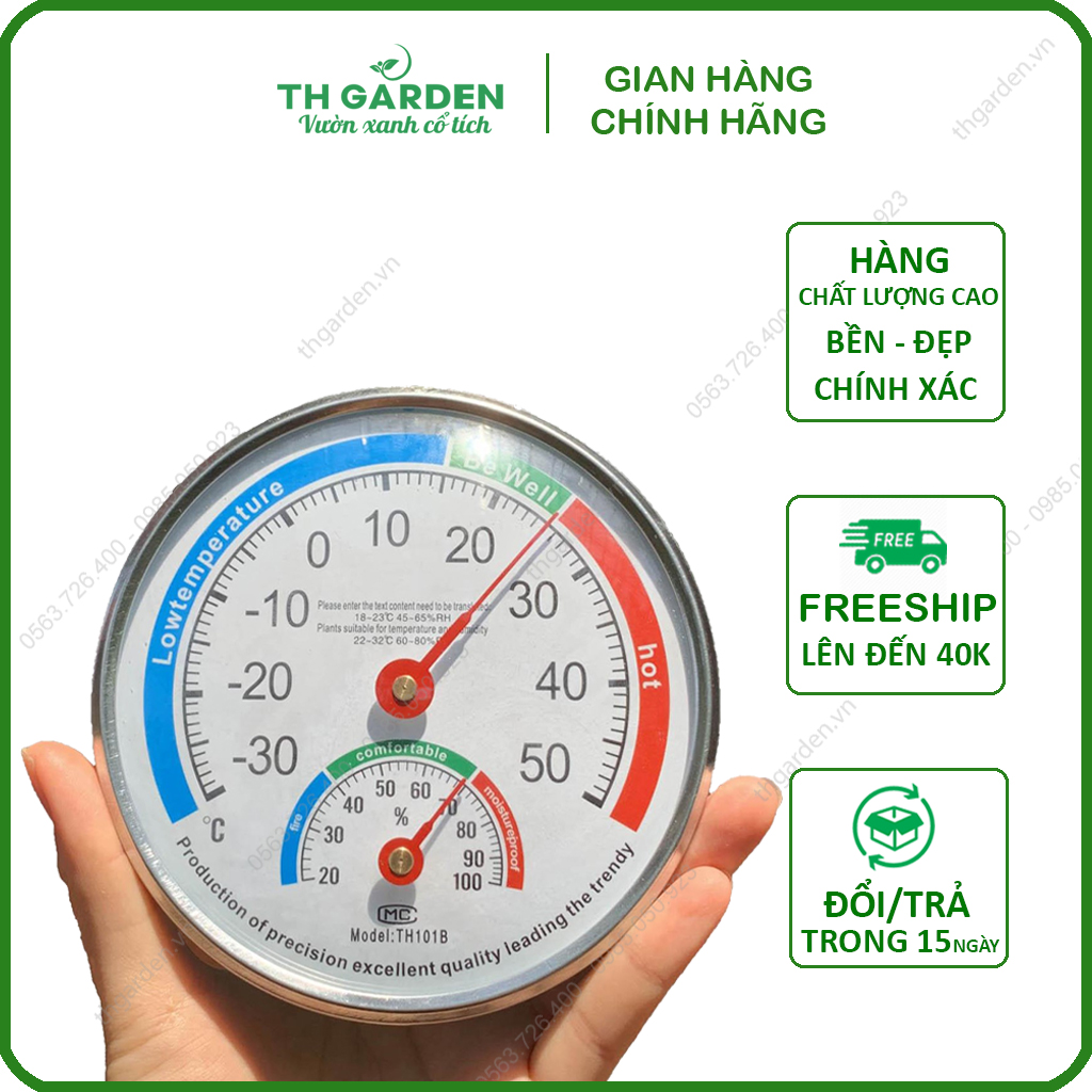 Nhiệt ẩm kế cơ học thermometer - thiết bị chuyên dụng để đo độ ẩm và nhiệt độ - hàng chất lượng cao