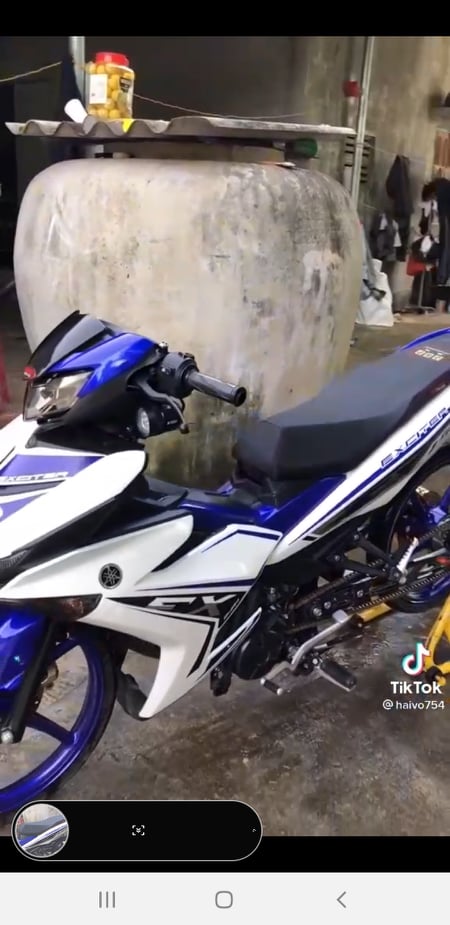Tem rời exciter 150 xanh bạc trắng