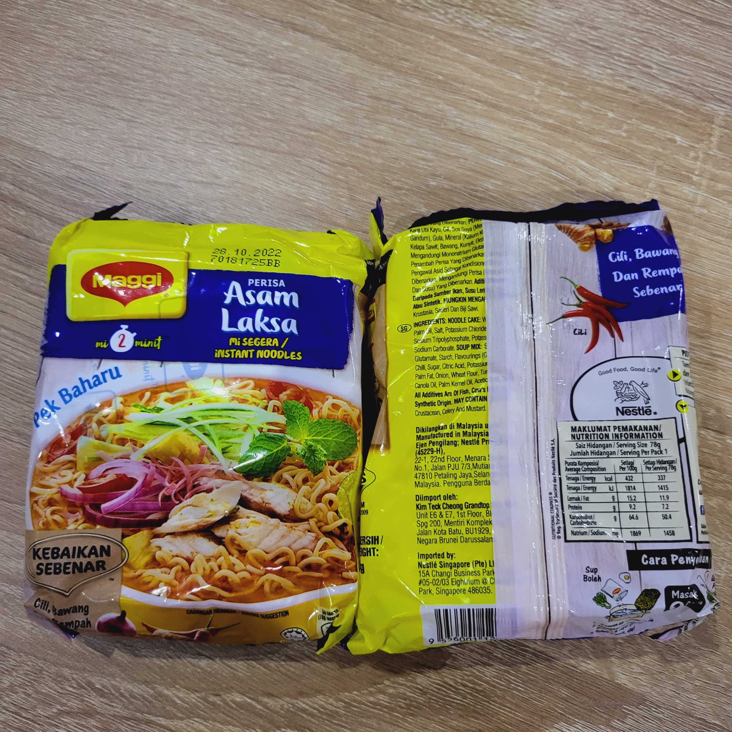 Mì gói Maggi Asam laksa Malaysia