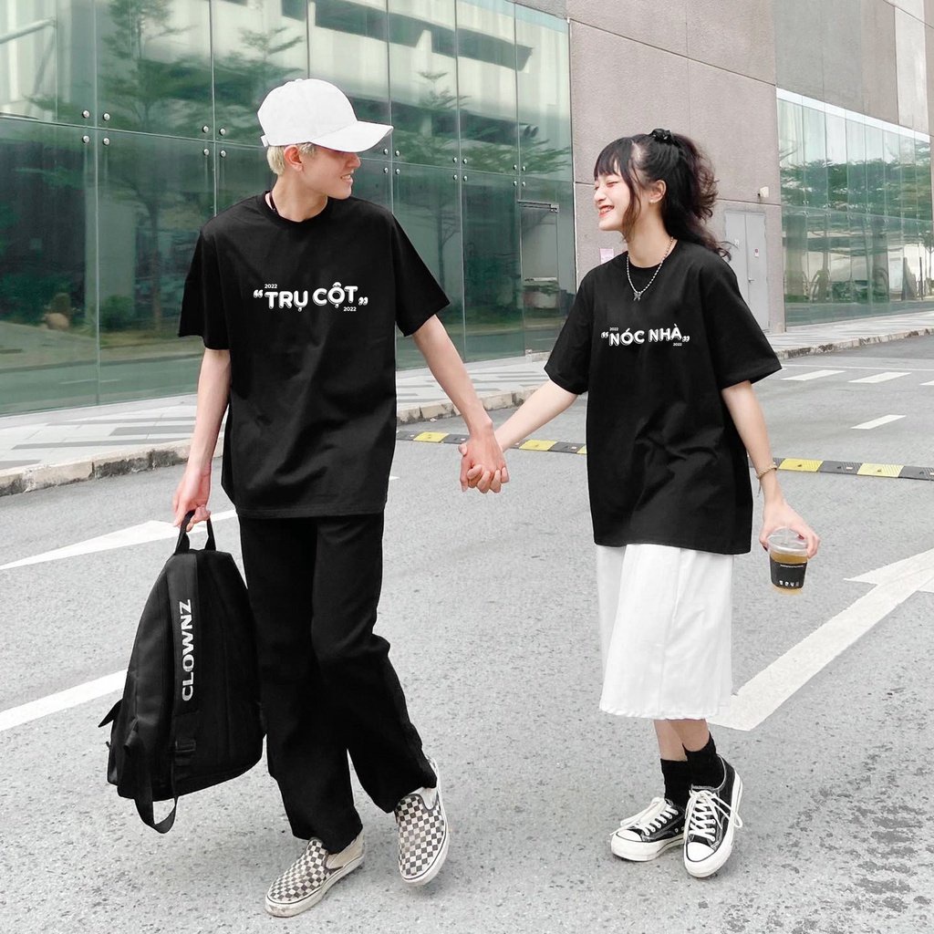 Áo thun phông đôi trụ cột nóc nhà, bộ đồ đôi....