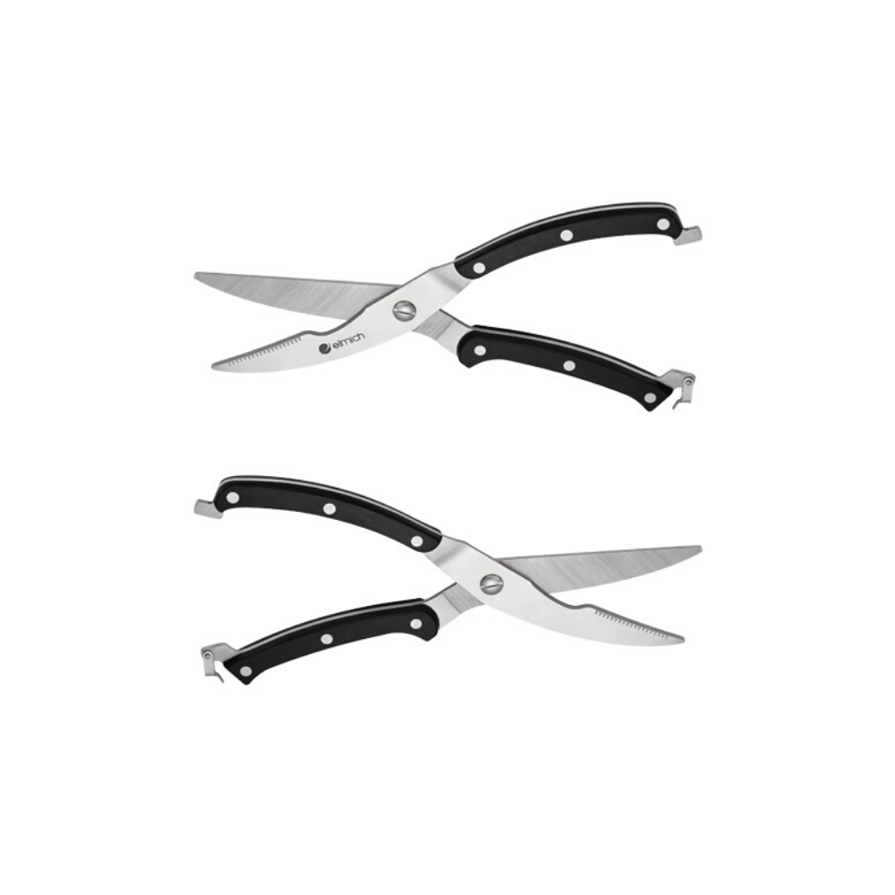 Bộ dao inox Elmich 7 món EL3955 (4 dao, 1 kéo, 1 thanh mài dao, 1 giá để dao)