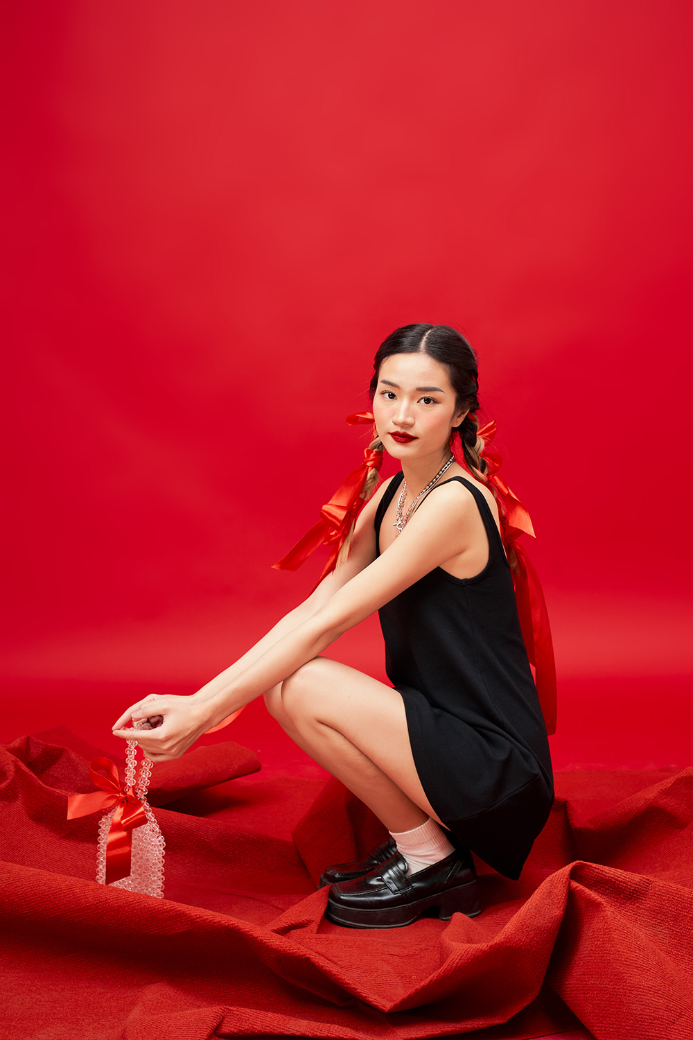 DOTTIE - Đầm ngắn sát nách nữ DOTTIE - D0270
