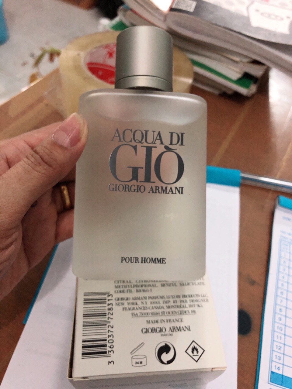 [Hcm]Nước Hoa Acqua Di Gio (Giò Trắng) Pour Homme 100Ml Full Seal(Hàng Super Singapor Bao Thơm Lâu)