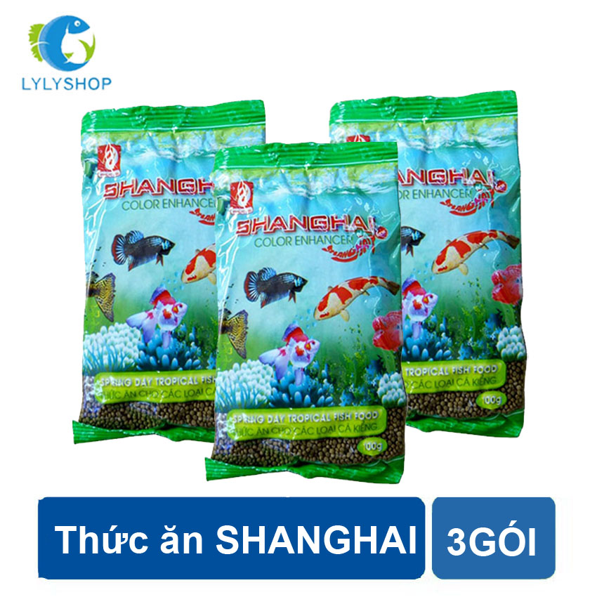 combo 3 gói thức ăn chuyên dùng cho cá cảnh  100gr