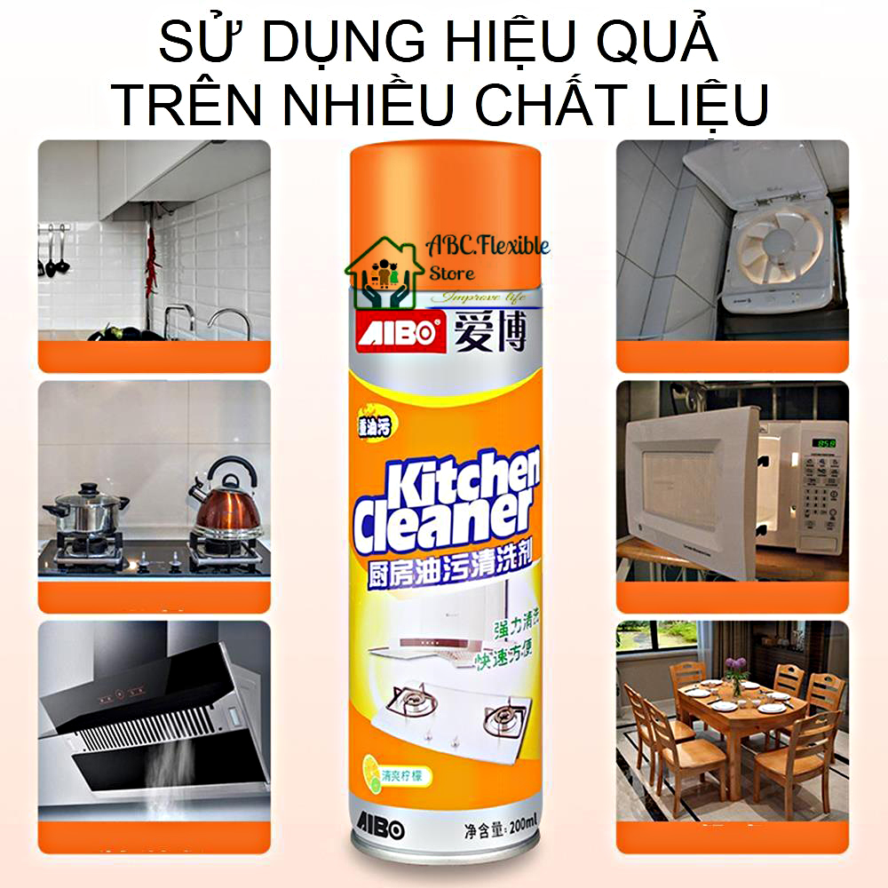 Bình xịt bếp KITCHEN CLEANER bọt tuyết - Bình xịt nhà tắm BATHROOM