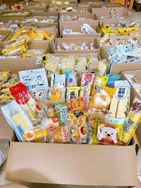 BÁNH TƯƠI  ĐÀI LOAN  MIX ĐỦ VỊ THÙNG 1KG