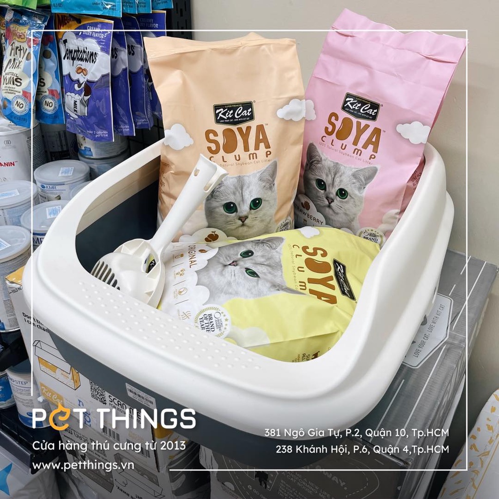 Kit Cat SOYA 7L Cát Vệ Sinh Đậu Nành Vón Cục Cho Mèo