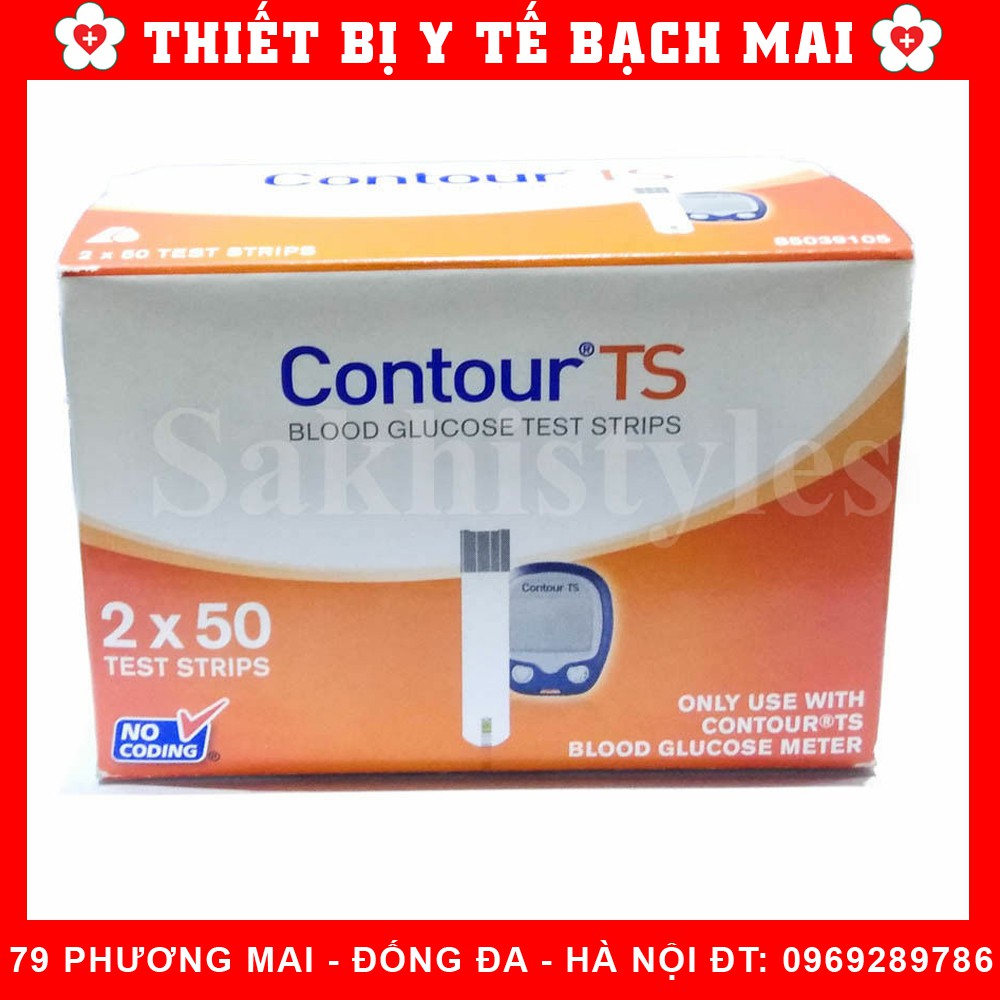 Que thử đường huyết bayer contour ts - hộp 100 que