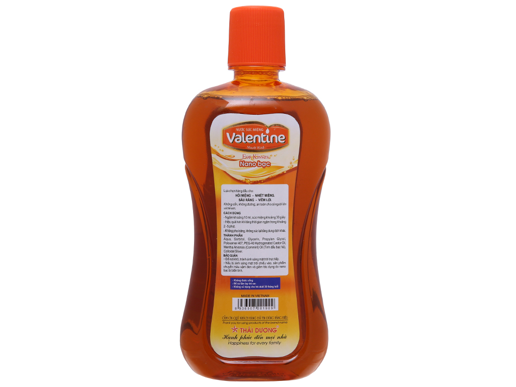 [HCM]Nước súc miệng Thái Dương Valentine 500ml