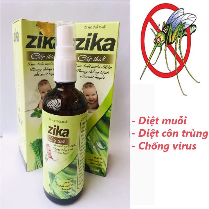 tinh dầu xả chanh ZiKA 100ml