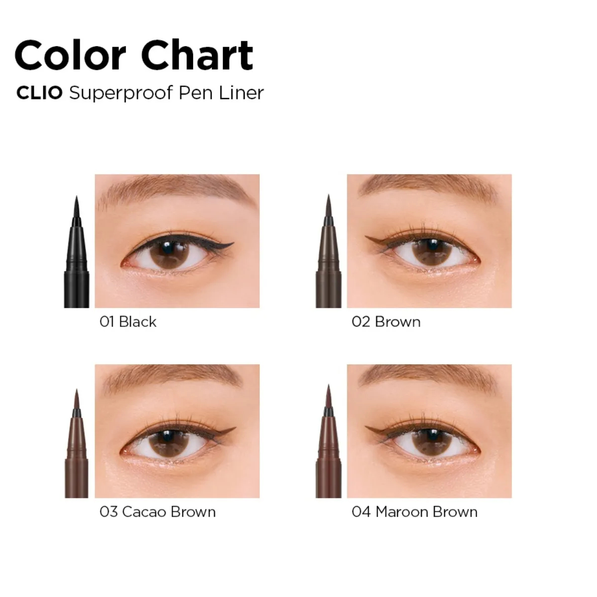 [Săn Deal]Kẻ Mắt Nước Clio Superproof Pen Liner Kill Black 0.55Ml