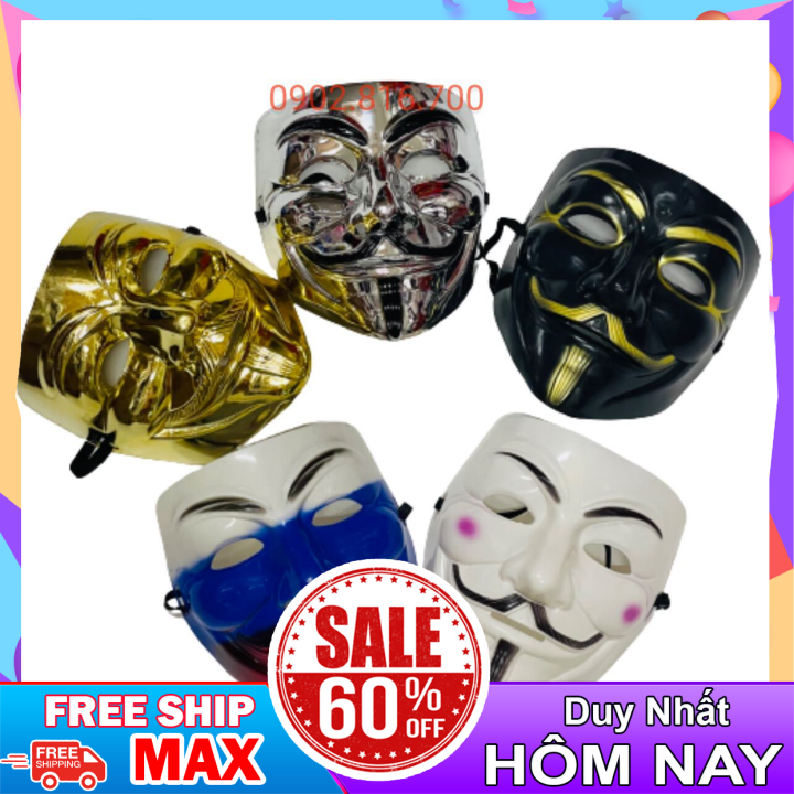 Mặt nạ HACKER hoá trang Halloween