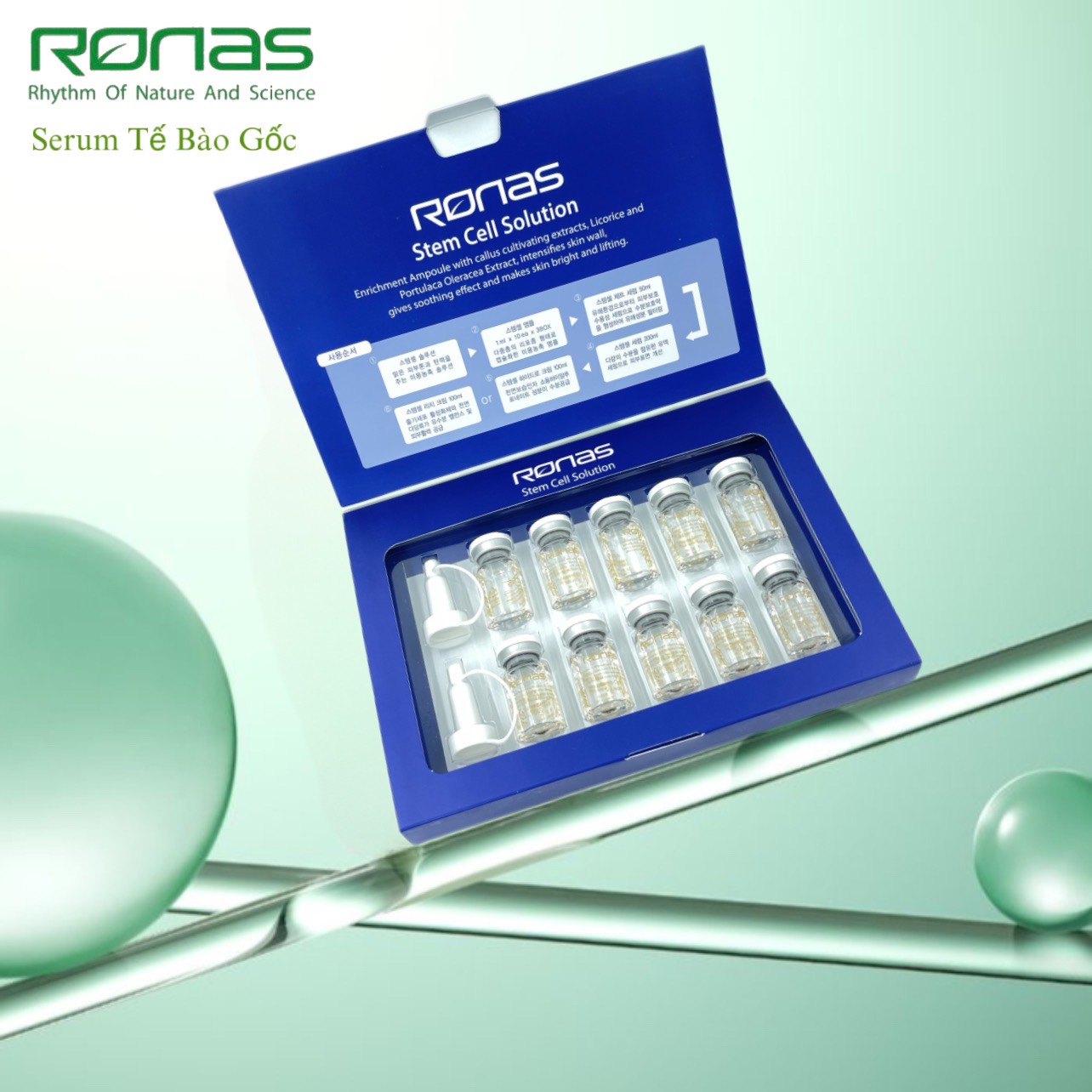 Ronas Stem Cell Solution Tinh Chất Tế Bào Gốc Phục Hồi Tái Tạo