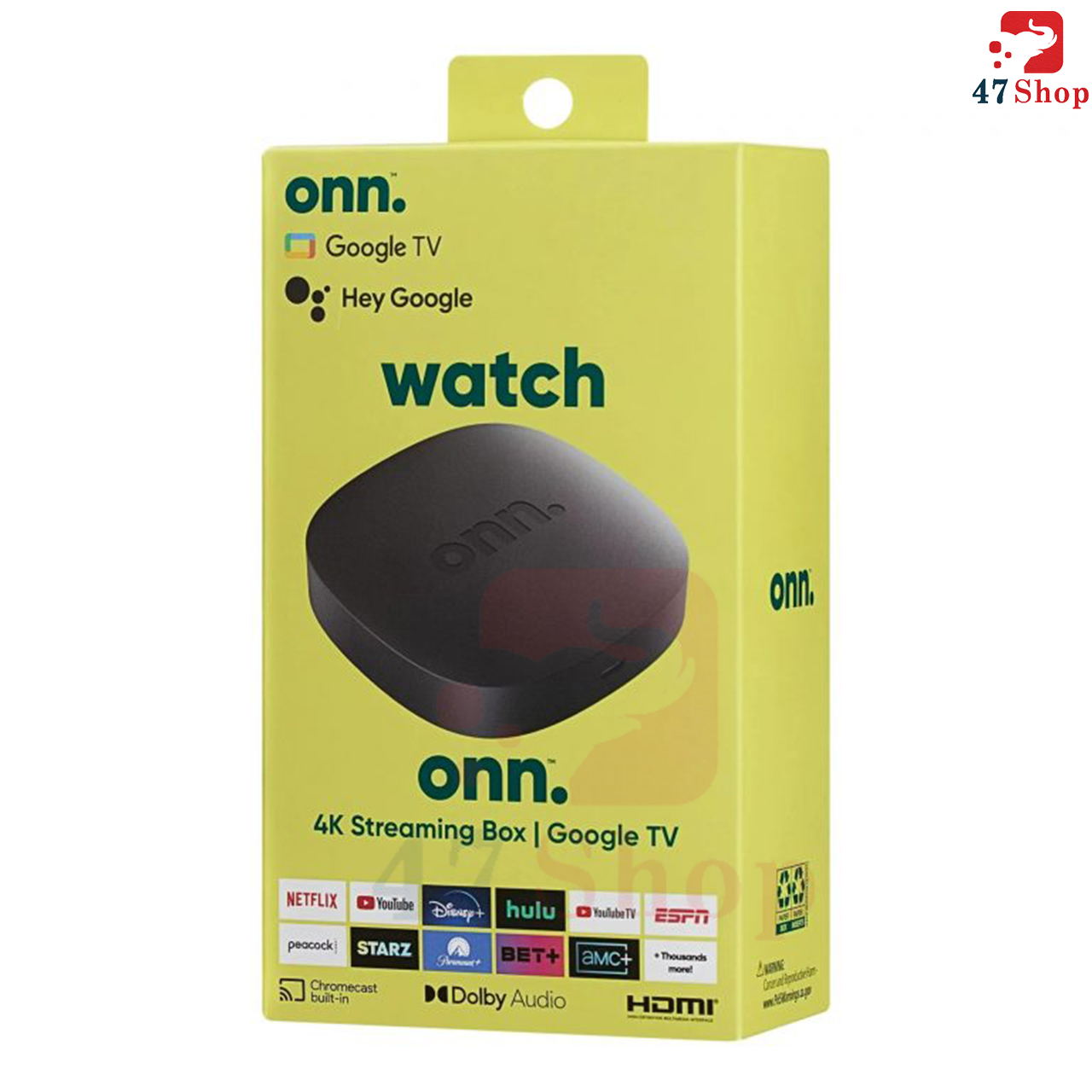 Google Tivi Box Onn Google Box TV Android 11 Remote tìm kiếm Tiếng Việt phát 4K UHD HDR Google Cast Chrome Cast Netflix
