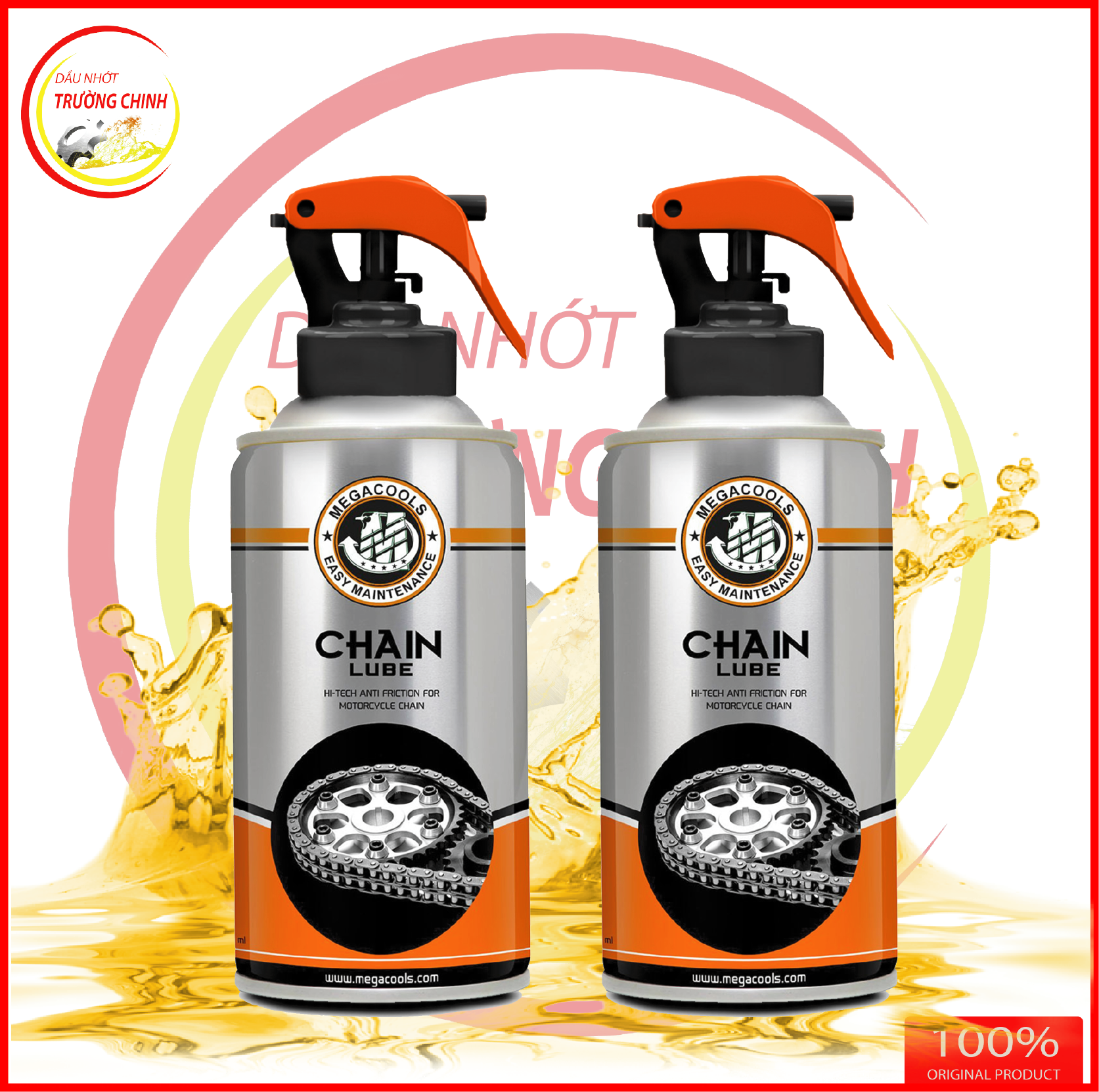 Chai dưỡng sên Megacools Chain Lube 300ml Indonesia