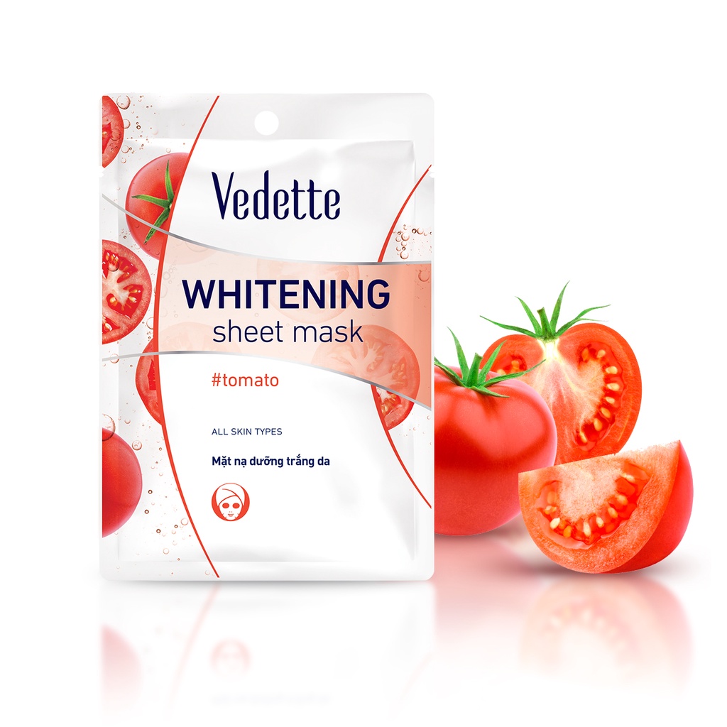 Mặt Nạ Giấy Trắng Da Cà Chua Vedette 22Ml