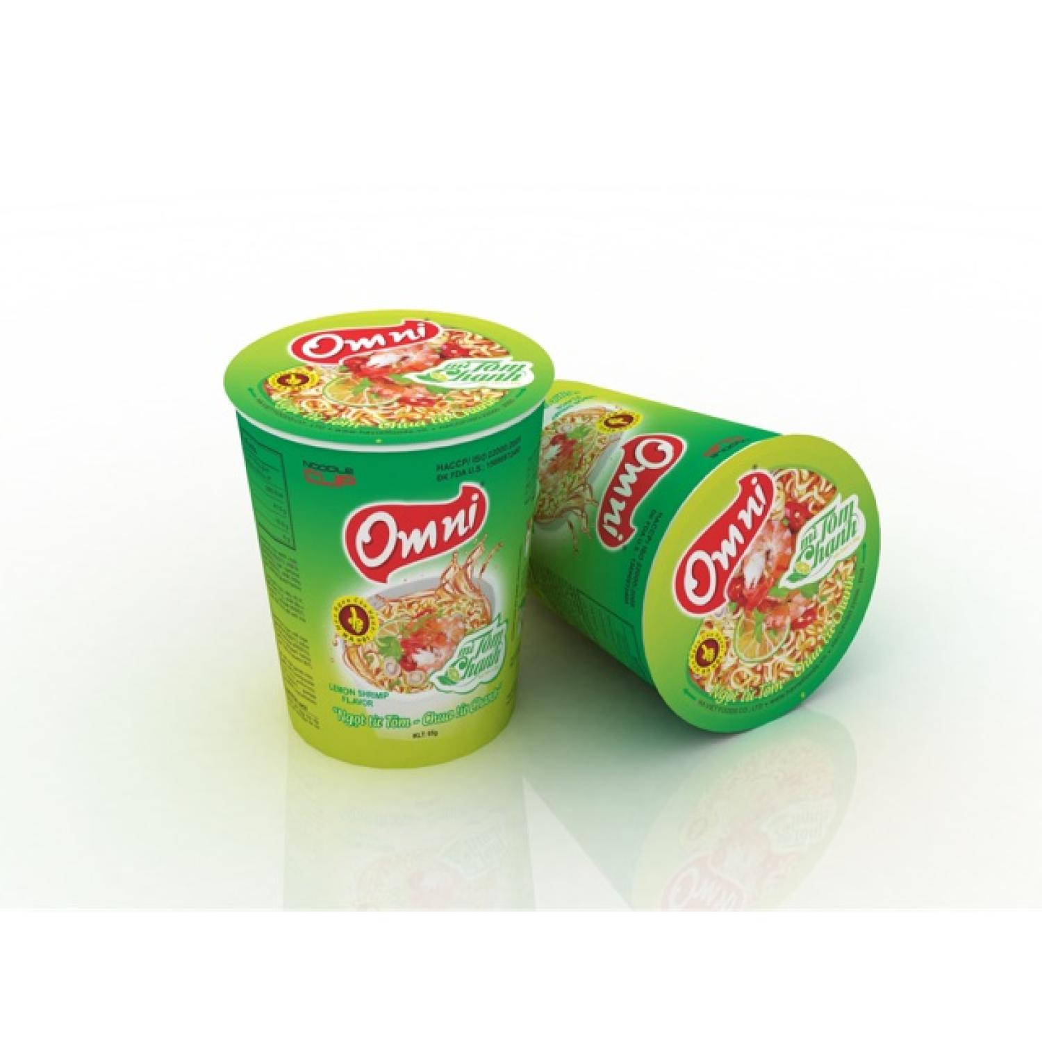 Mì tôm chanh omni cốc 65g