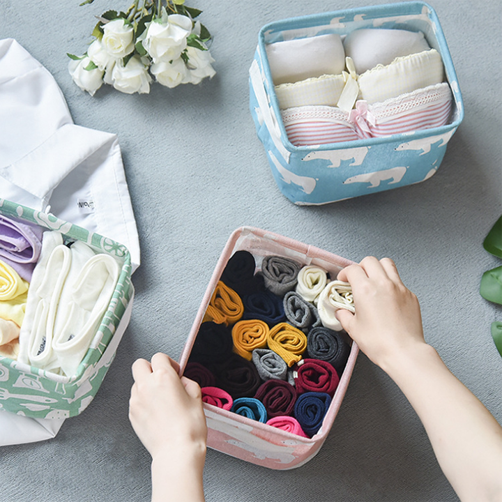 Giỏ vải đựng đồ cá nhân văn phòng xinh xắn