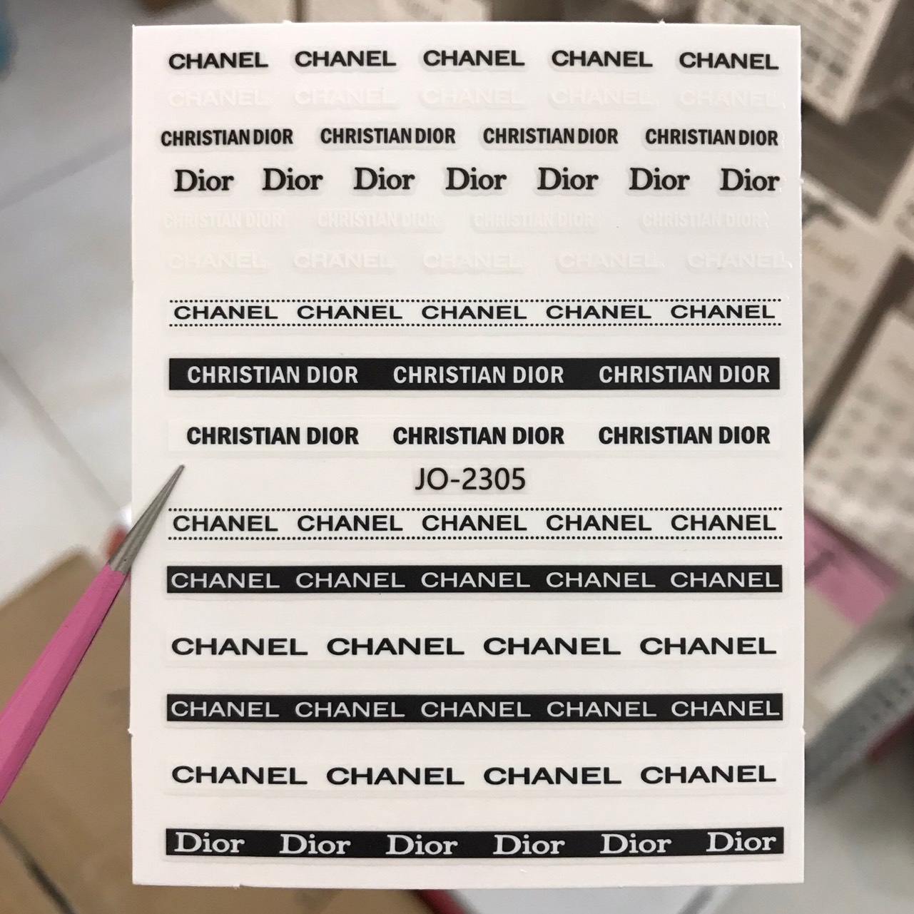 Sticker Dán Móng, Sticker Thương Hiệu - Sugar Nails