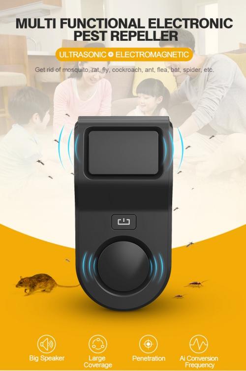 Smart1688 - Máy đuổi chuột siêu âm BG303 Coverage ≤200m² (Chuẩn CE RoHS FCC)