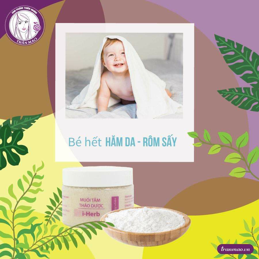[HCM]MUỐI TẮM THẢO DƯỢC I HERB (Muối Tắm Thảo Dược Trần Mao)