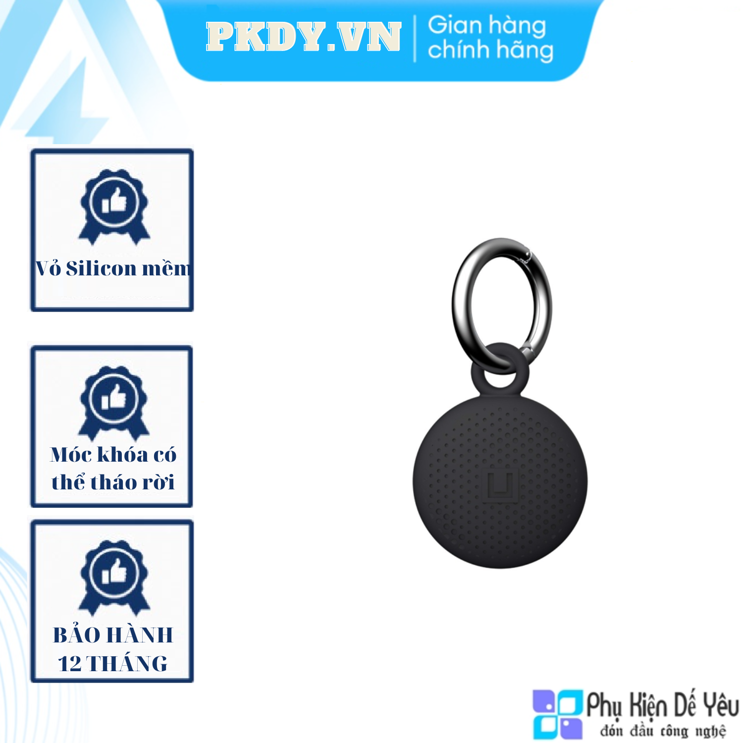 DÂY ĐEO UAG [U] DOT KEYCHAIN CHO Apple AirTag [CHÍNH HÃNG PHÂN PHỐI, BẢO HÀNH 1 NĂM]