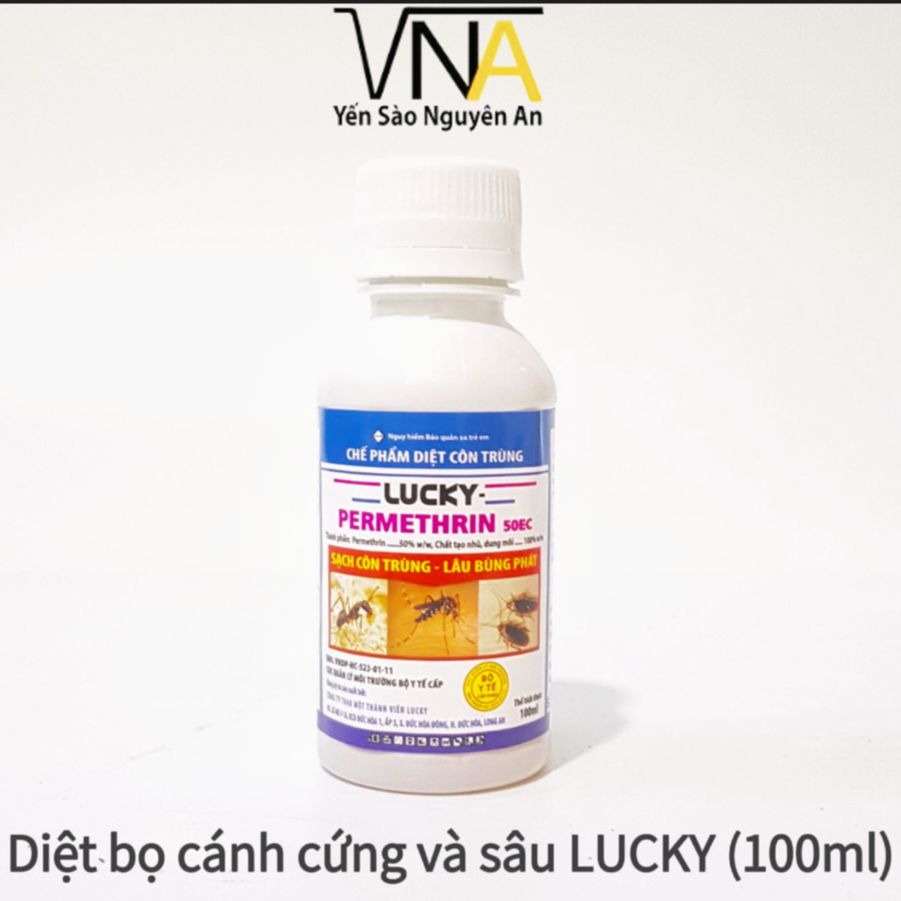 Diệt côn trùng bọ cánh cứng và sâu lucky-permethrin 50ec 100ml