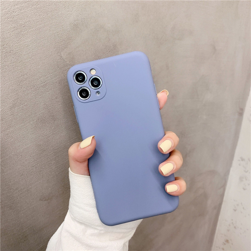 Ốp Lưng Silicon Màu Bảo Vệ CAMERA